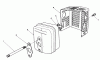 Toro 20629C - Lawnmower, 1987 (7000001-7999999) Ersatzteile MUFFLER ASSEMBLY (MODEL NO. VMG6)