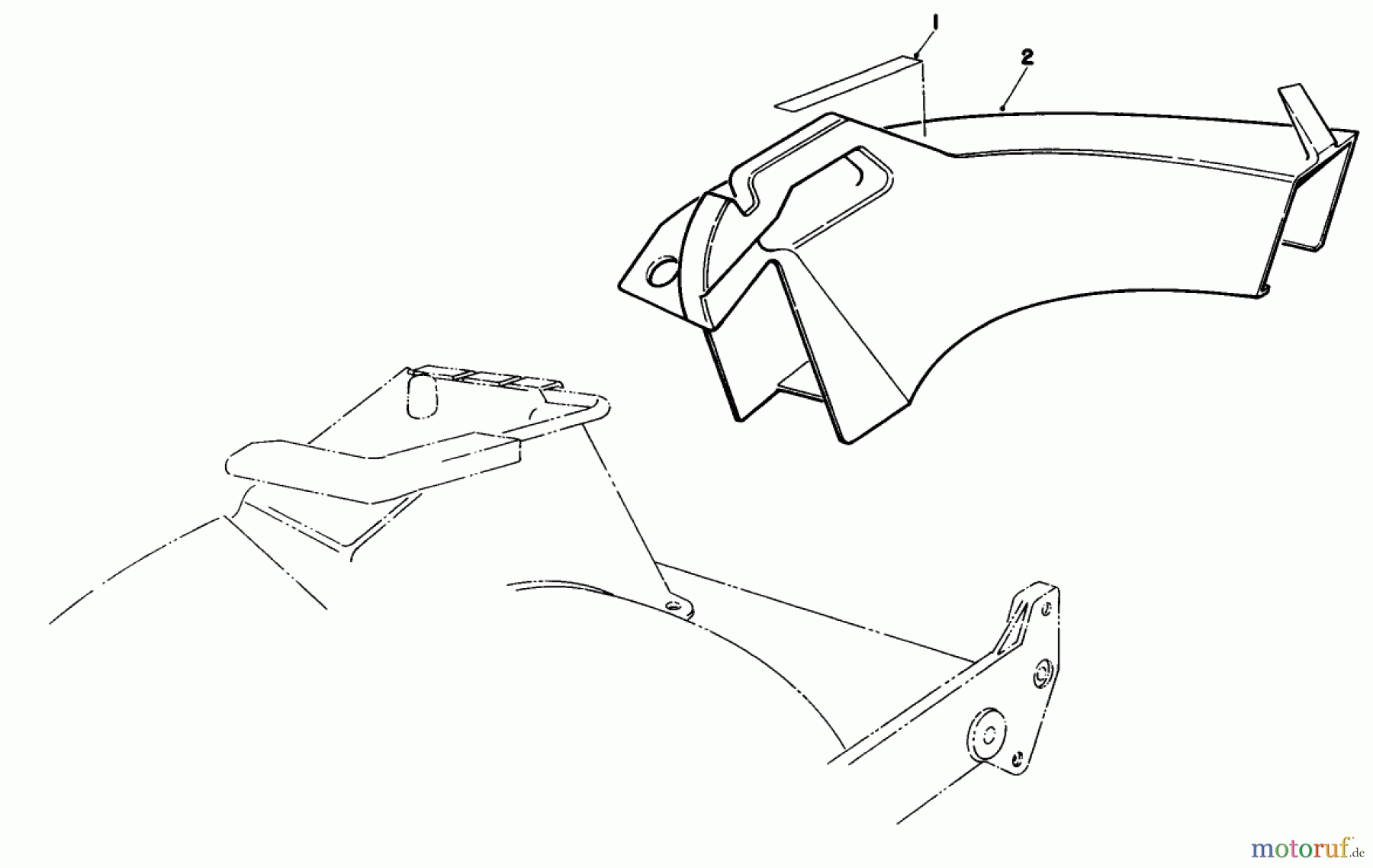 Toro Neu Mowers, Walk-Behind Seite 1 20671 - Toro Lawnmower, 1989 (9000001-9999999) SIDE DISCHARGE CHUTE MODEL NO 59168 (OPTIONAL)
