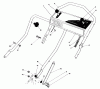 Toro 20680 - Lawnmower, 1984 (4000001-4999999) Ersatzteile HANDLE ASSEMBLY