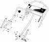 Toro 20684 - Lawnmower, 1987 (7000001-7999999) Ersatzteile HANDLE ASSEMBLY