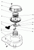 Toro 20684 - Lawnmower, 1987 (7000001-7999999) Ersatzteile RECOIL ASSEMBLY (MODEL NO. 47PG6)