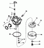 Toro 20692 - Lawnmower, 1987 (7000001-7999999) Ersatzteile CARBURETOR NO. 632098