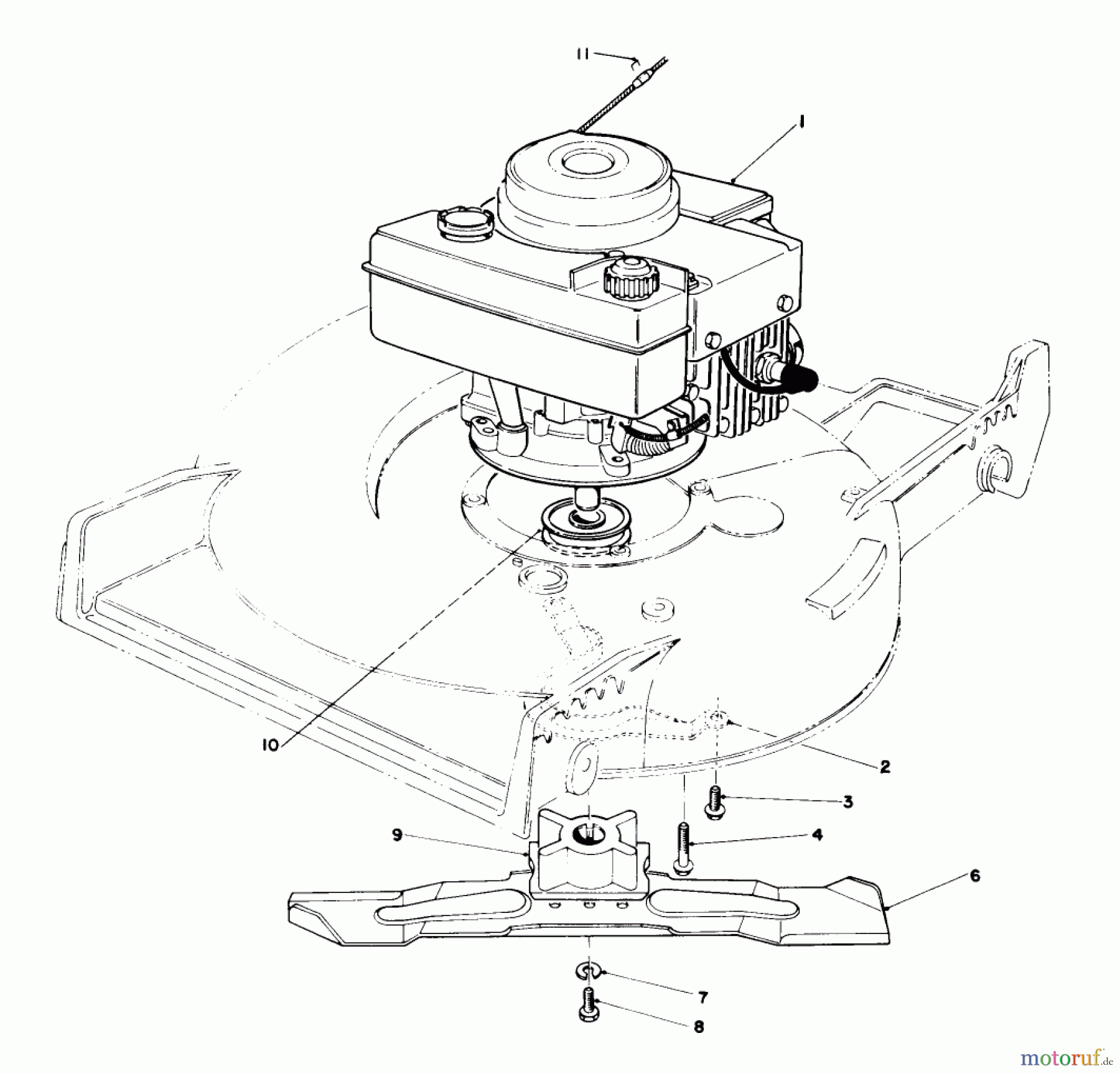 Toro Neu Mowers, Walk-Behind Seite 1 20692 - Toro Lawnmower, 1990 (0000001-0999999) ENGINE ASSEMBLY