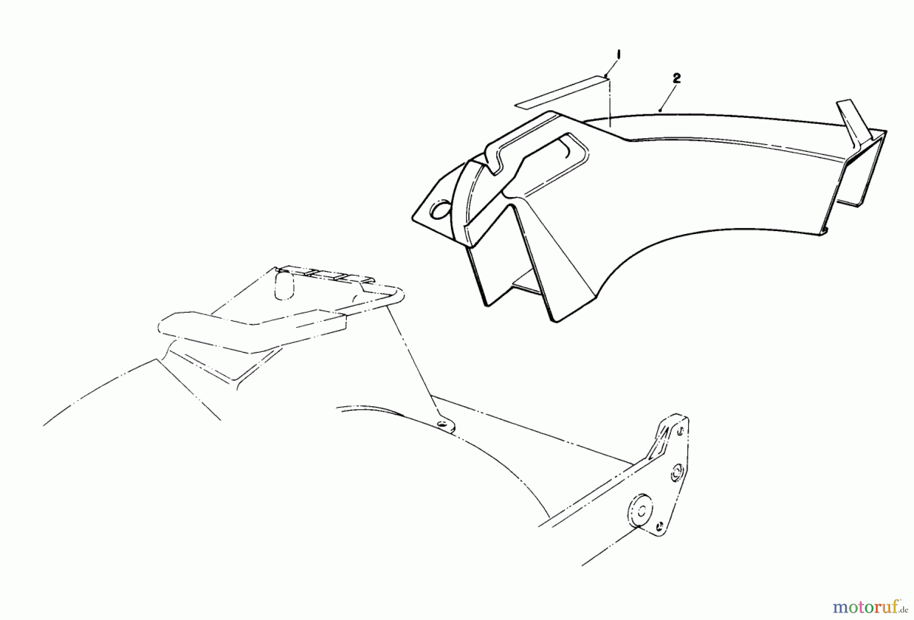 Toro Neu Mowers, Walk-Behind Seite 1 20692 - Toro Lawnmower, 1990 (0000001-0999999) SIDE DISCHARGE CHUTE MODEL NO. 59168 (OPTIONAL)