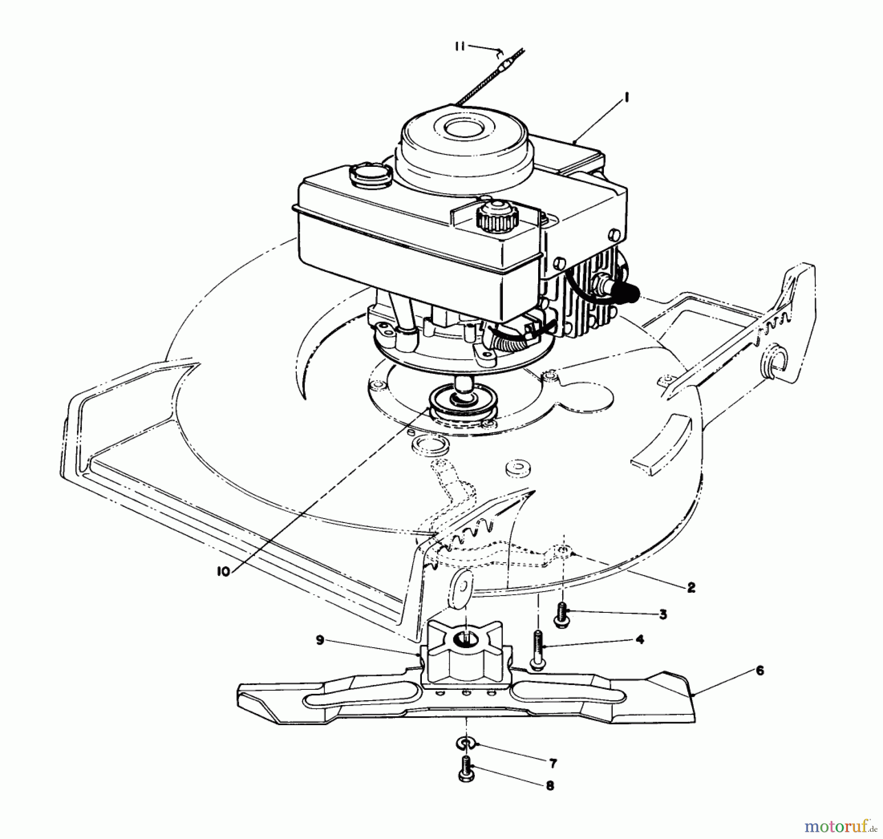 Toro Neu Mowers, Walk-Behind Seite 1 20692C - Toro Lawnmower, 1989 (9000001-9999999) ENGINE ASSEMBLY