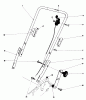 Toro 20698 - Lawnmower, 1982 (2000001-2999999) Ersatzteile HANDLE ASSEMBLY