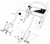 Toro 20705 - Lawnmower, 1985 (5000001-5999999) Ersatzteile HANDLE ASSEMBLY
