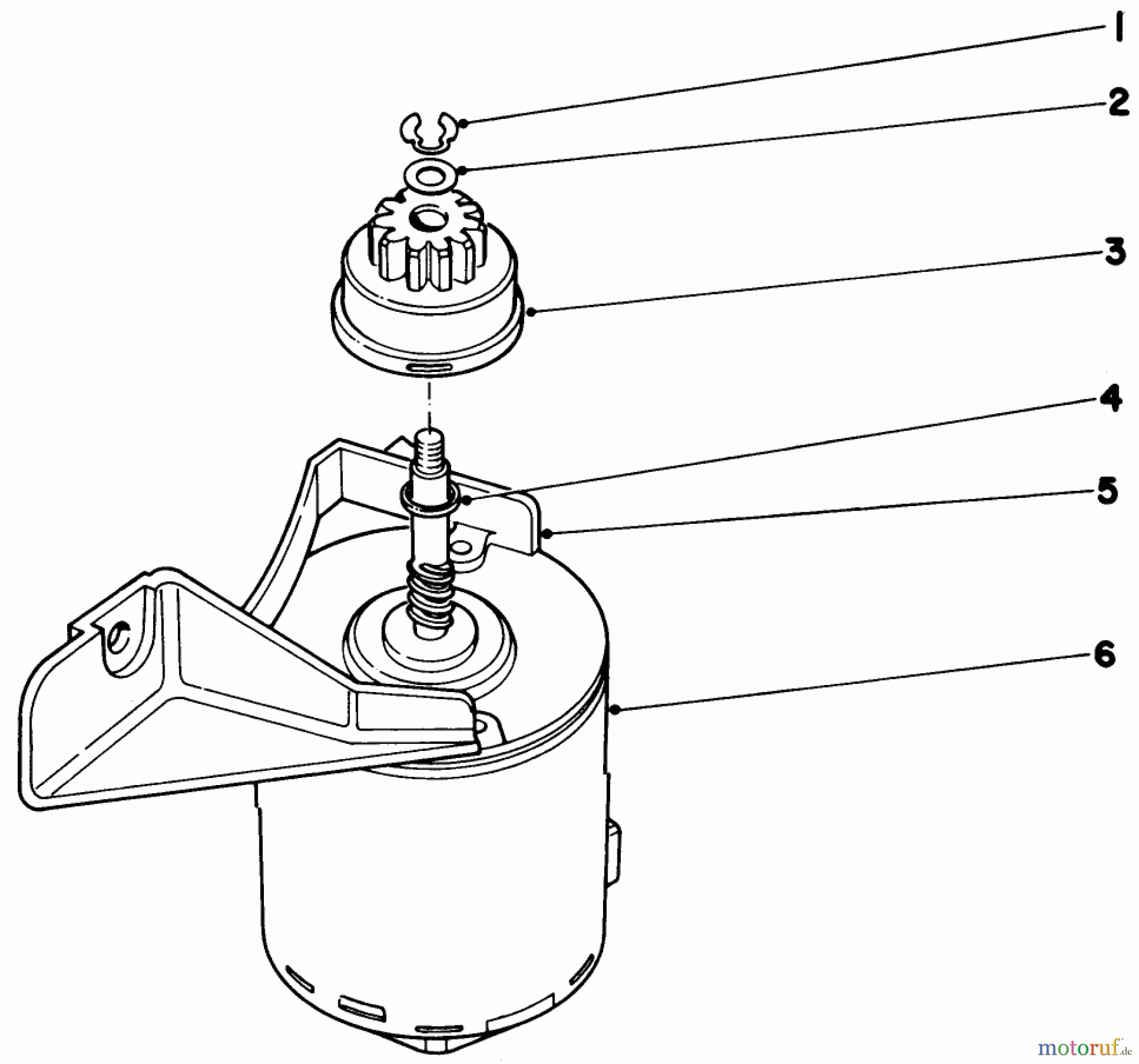 Toro Neu Mowers, Walk-Behind Seite 1 20715 - Toro Lawnmower, 1980 (0000001-0999999) STARTER MOTOR