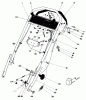 Toro 20715 - Lawnmower, 1981 (1000001-1999999) Ersatzteile HANDLE ASSEMBLY