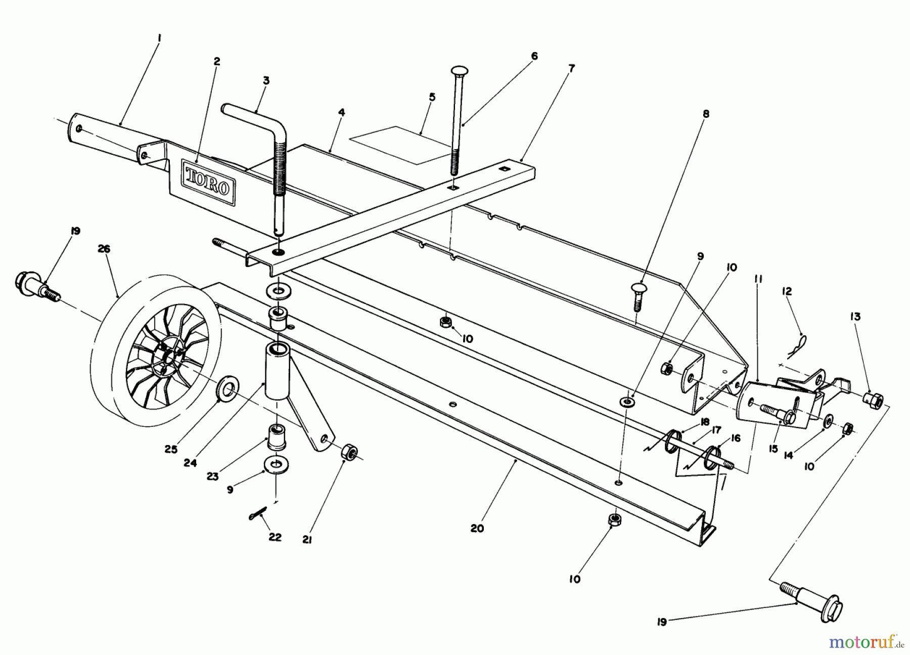 Toro Neu Mowers, Walk-Behind Seite 1 20715 - Toro Lawnmower, 1985 (5000001-5999999) DETHATCHER KIT MODEL NO. 59126 (OPTIONAL)