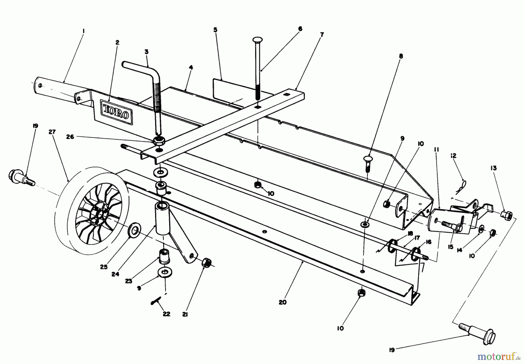 Toro Neu Mowers, Walk-Behind Seite 1 20718C - Toro Lawnmower, 1986 (6000001-6999999) DETHATCHER KIT MODEL NO. 59126 (OPTIONAL)