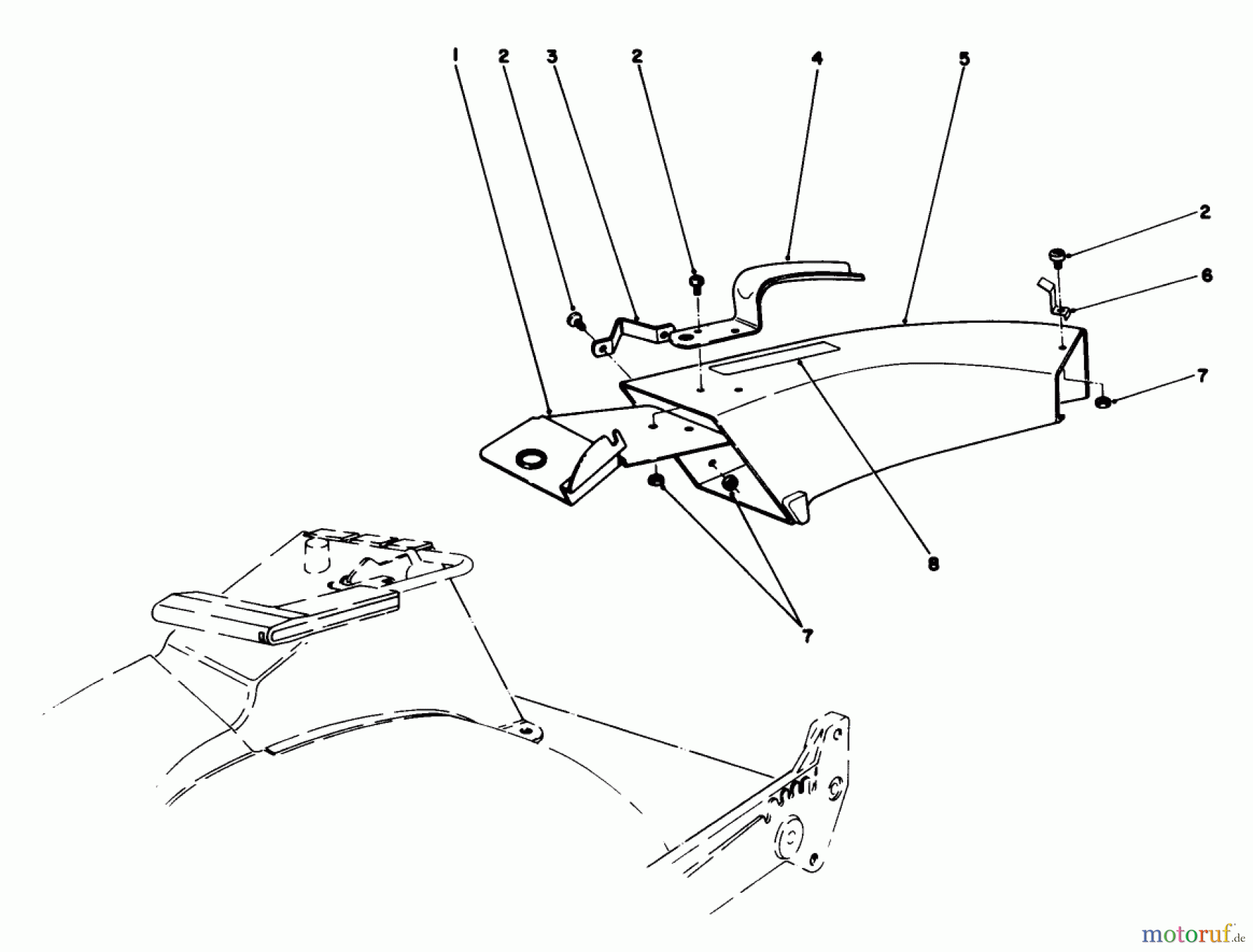 Toro Neu Mowers, Walk-Behind Seite 1 20718C - Toro Lawnmower, 1986 (6000001-6999999) SIDE DISCHARGE CHUTE MODEL NO. 59108 (OPTIONAL)