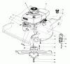 Toro 20720 - Lawnmower, 1981 (1000001-1999999) Ersatzteile ENGINE ASSEMBLY
