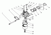 Toro 20745C - Lawnmower, 1986 (6000001-6999999) Ersatzteile CARBURETOR ASSEMBLY