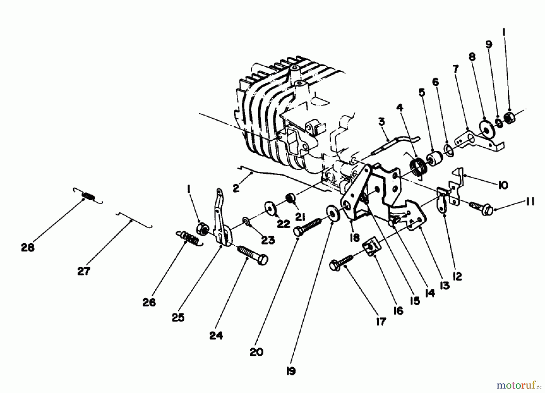 Toro Neu Mowers, Walk-Behind Seite 1 20747 - Toro Lawnmower, 1985 (5000001-5999999) GOVERNOR ASSEMBLY