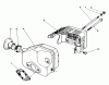 Toro 20747C - Lawnmower, 1987 (7000001-7999999) Ersatzteile MUFFLER ASSEMBLY (MODEL NO.47PG6)