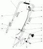 Toro 20762 - Lawnmower, 1980 (0000001-0999999) Ersatzteile HANDLE ASSEMBLY