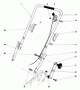 Toro 20762 - Lawnmower, 1981 (1000001-1999999) Ersatzteile HANDLE ASSEMBLY