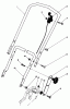 Toro 20762C - Lawnmower, 1985 (5000001-5999999) Ersatzteile HANDLE ASSEMBLY