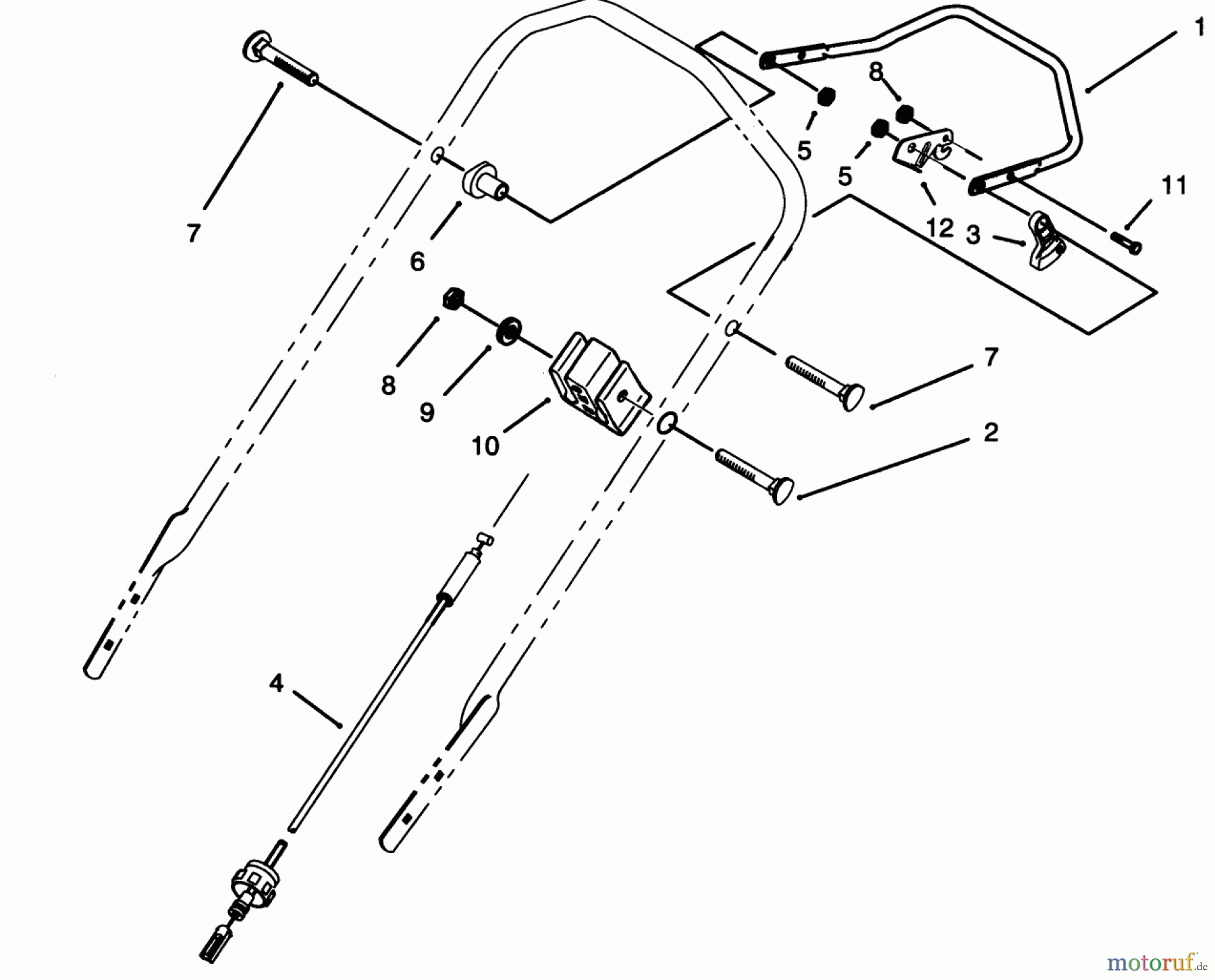 Toro Neu Mowers, Walk-Behind Seite 1 20763B - Toro Lawnmower, 1993 (39000001-39999999) TRACTION CONTROL ASSEMBLY