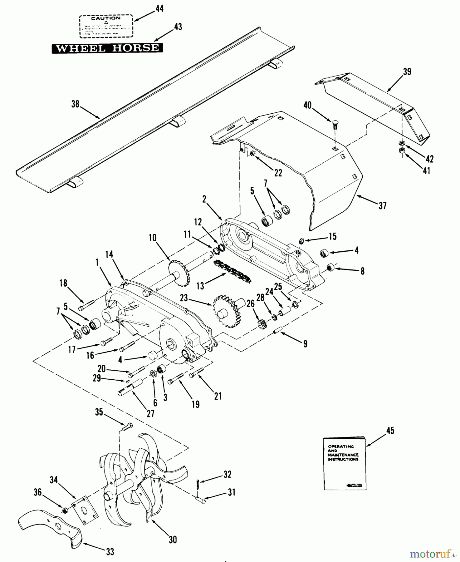 Toro Neu Accessories, Tiller/Cultivator 87-50TL01 - Toro 50