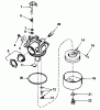 Toro 20782C - Lawnmower, 1986 (6000001-6999999) Ersatzteile CARBURETOR NO. 632098