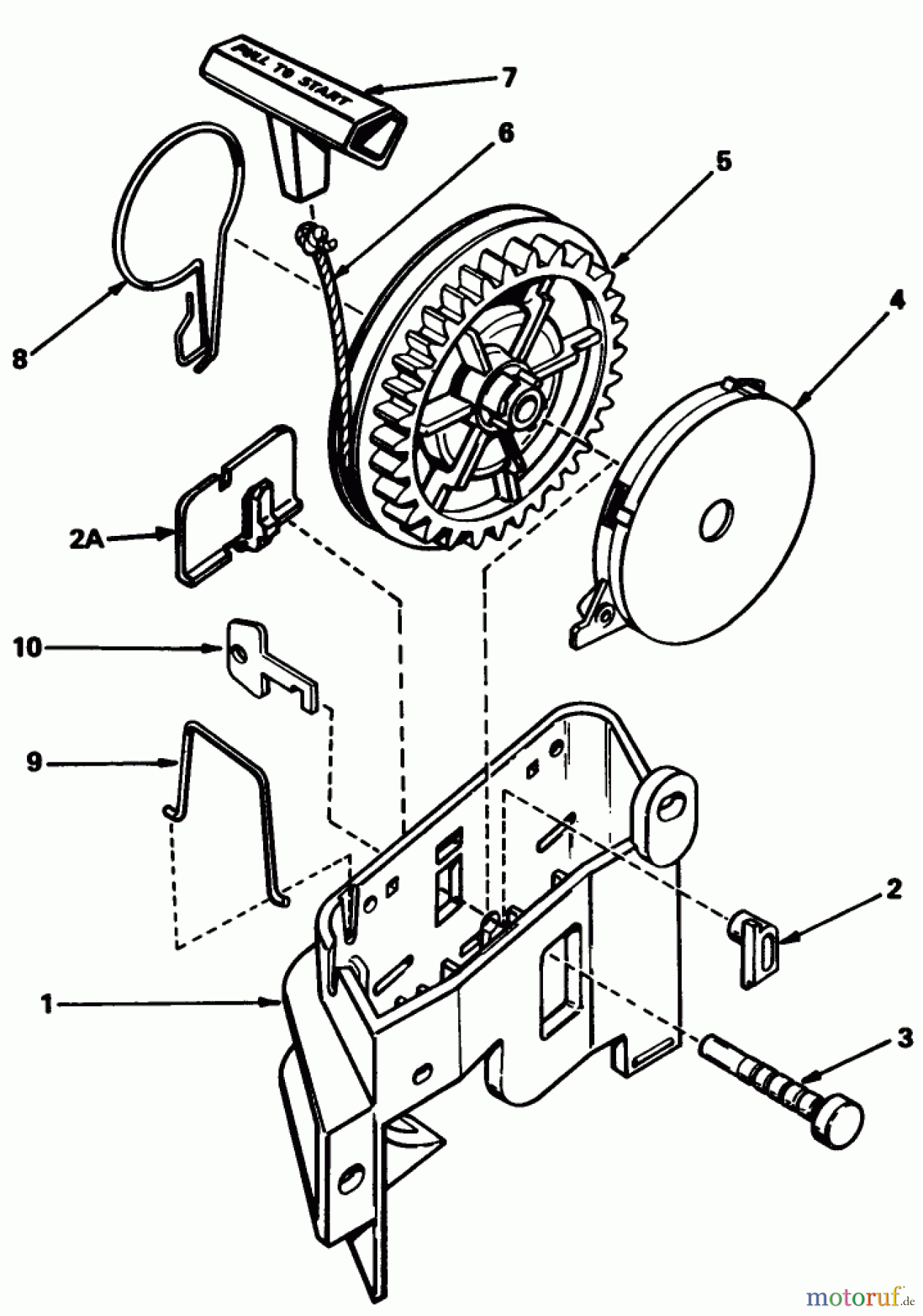 Toro Neu Mowers, Walk-Behind Seite 1 20788 - Toro Lawnmower, 1979 (9000001-9999999) STARTER NO. 590531