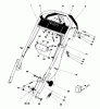 Toro 20790 - Lawnmower, 1981 (1000001-1999999) Ersatzteile HANDLE ASSEMBLY