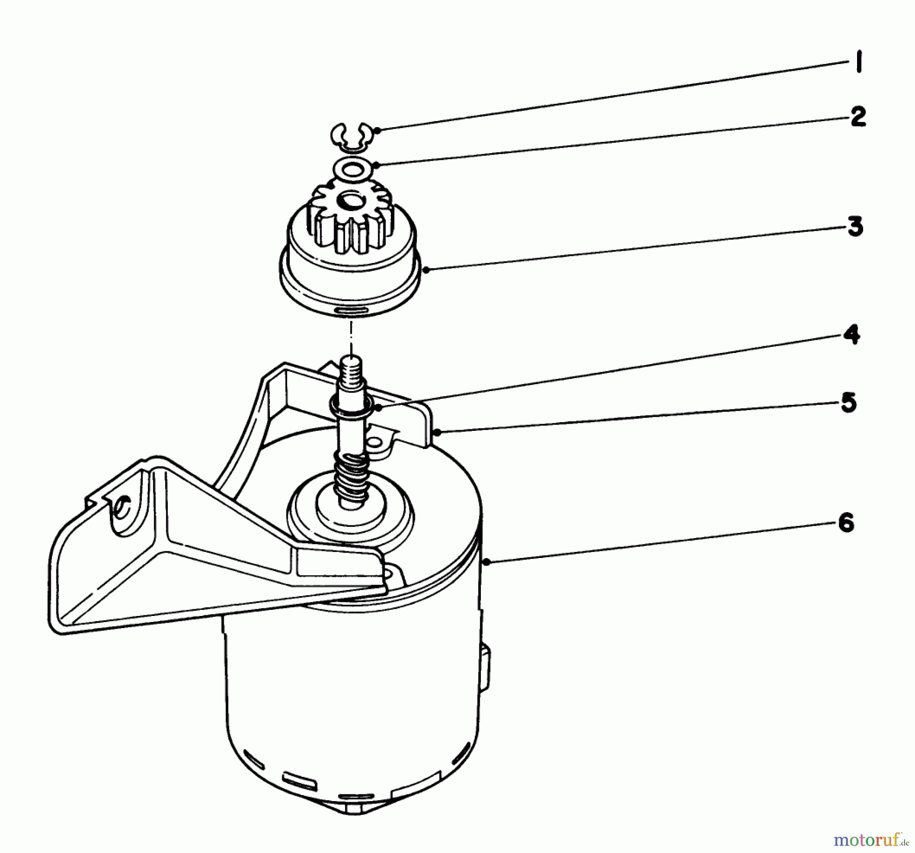 Toro Neu Mowers, Walk-Behind Seite 1 20790 - Toro Lawnmower, 1981 (1000001-1999999) STARTER MOTOR