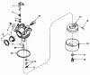 Toro 20810 - Lawnmower, 1983 (3000001-3999999) Ersatzteile CARBURETOR NO. 632050A