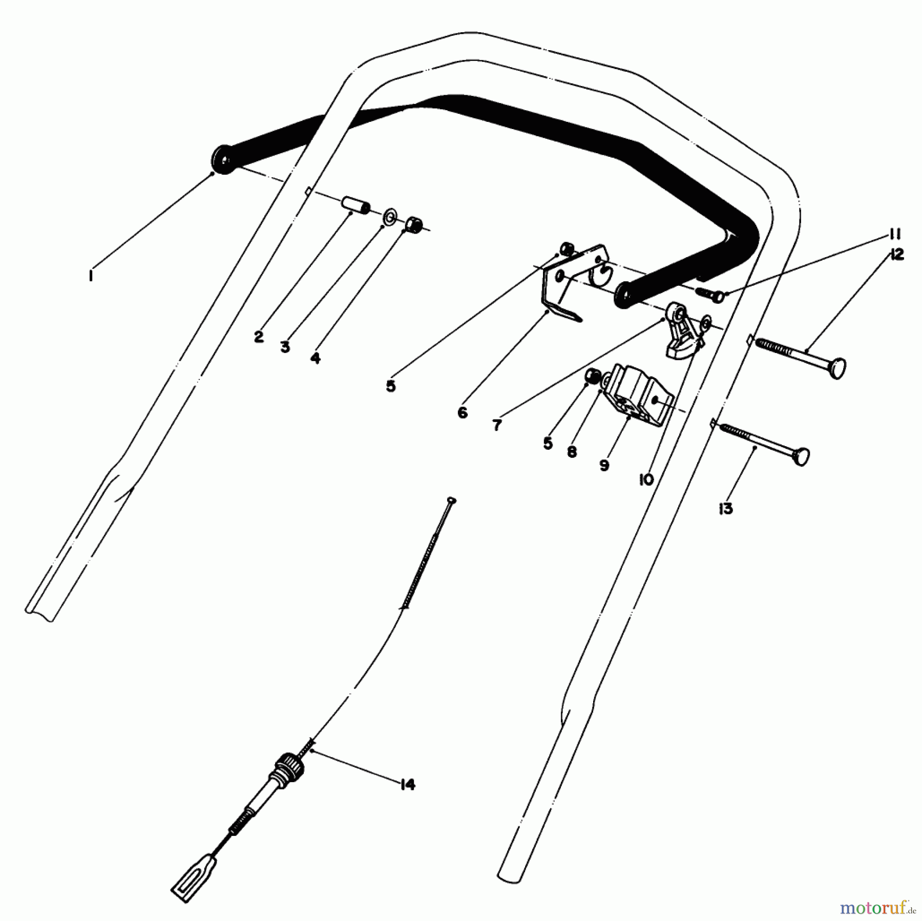Toro Neu Mowers, Walk-Behind Seite 1 20810 - Toro Lawnmower, 1983 (3000001-3999999) TRACTION CONTROL ASSEMBLY