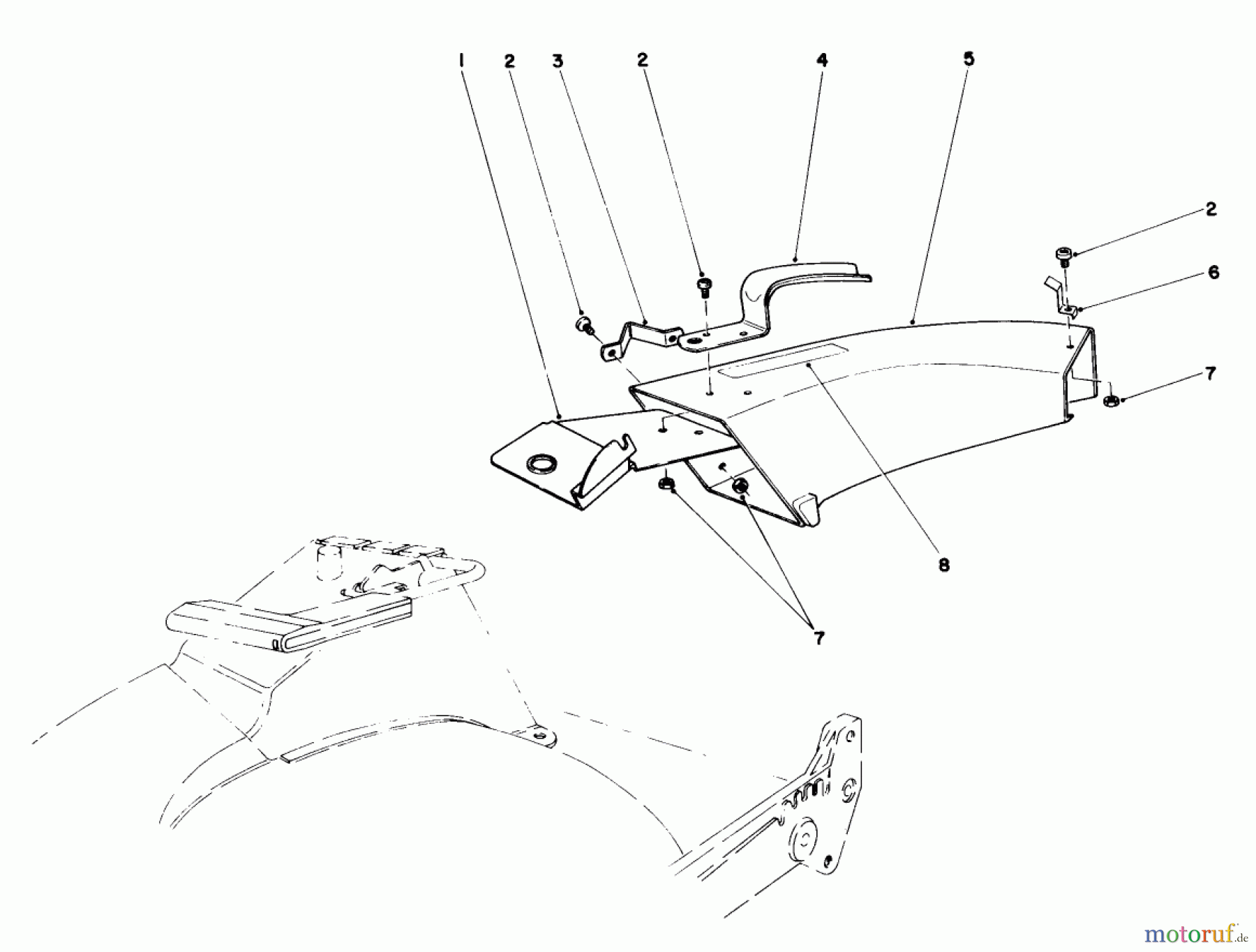 Toro Neu Mowers, Walk-Behind Seite 1 20810C - Toro Lawnmower, 1985 (5000001-5999999) SIDE DISCHARGE CHUTE MODEL NO. 59108 (OPTIONAL)