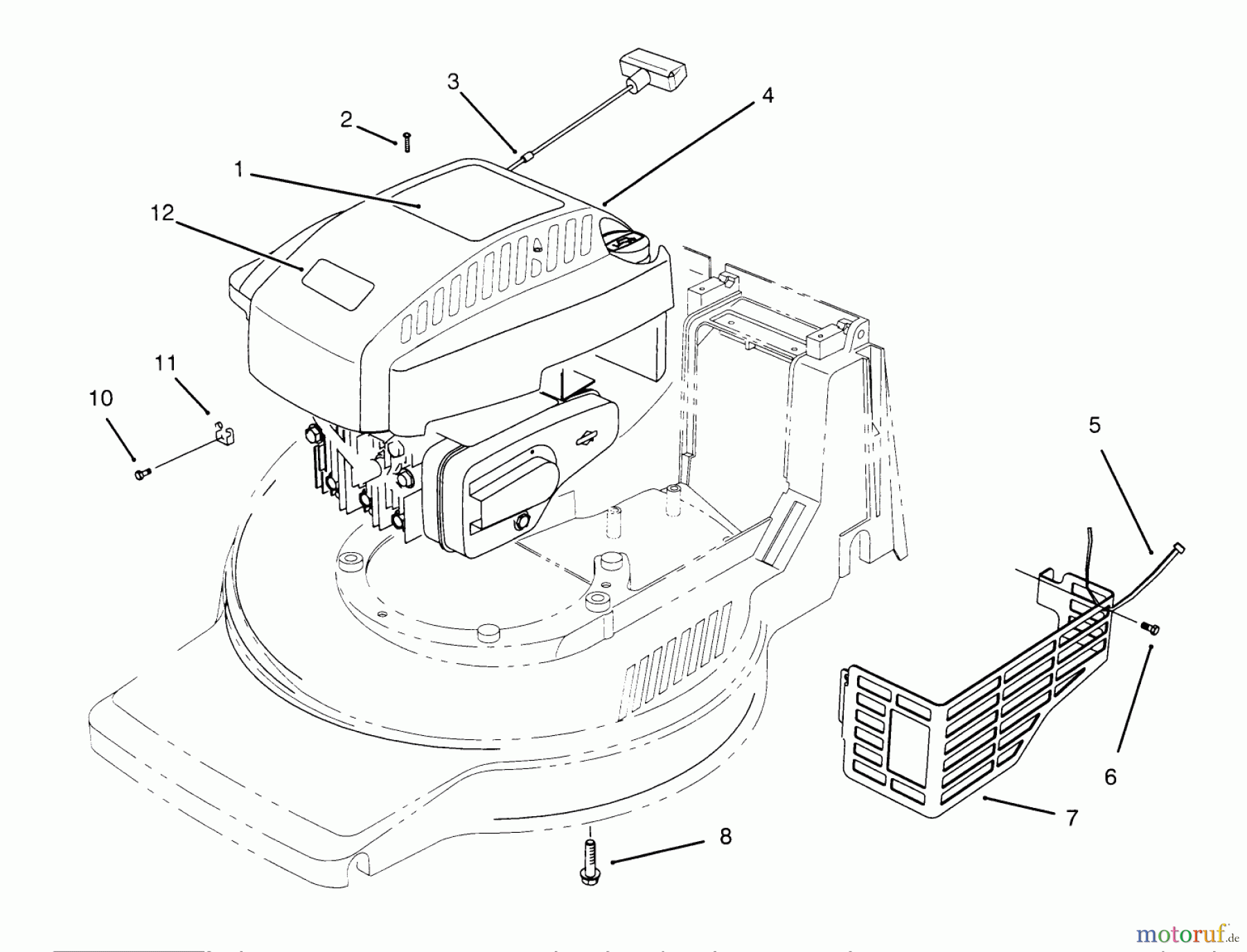 Toro Neu Mowers, Walk-Behind Seite 2 21011BC - Toro Lawnmower, 1995 (5900001-5999999) ENGINE ASSEMBLY