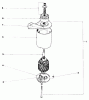 Toro 21101 - Whirlwind Lawnmower, 1969 (9000001-9999999) Ersatzteile STARTER MOTOR AND PINION (APPLICABLE TO SERIAL NOS. 906229 & UP)