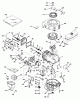 Toro 21172 - Guardian Lawnmower, 1972 (2000001-2999999) Ersatzteile ENGINE TECUMSEH MODEL NO. LAV35-40647J AND LAV35-40648J