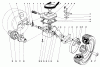 Toro 21173 - Guardian Lawnmower, 1973 (3000001-3999999) Ersatzteile GEAR BOX ASSEMBLY MODEL NO. 21273