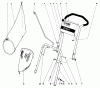 Toro 21173 - Guardian Lawnmower, 1973 (3000001-3999999) Ersatzteile HANDLE ASSEMBLY MODEL NO. 21173