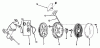 Toro 21173 - Guardian Lawnmower, 1973 (3000001-3999999) Ersatzteile REWIND STARTER 590450A