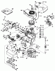 Toro 21500 - Guardian Lawnmower, 1976 (6000001-6999999) Ersatzteile ENGINE TECUMSEH MODEL TNT100-10047