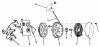 Toro 21500 - Guardian Lawnmower, 1976 (6000001-6999999) Ersatzteile REWIND STARTER N0. 590519