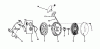 Toro 21610 - Guardian Lawnmower, 1974 (4000001-4999999) Ersatzteile REWIND STARTER NO. 590450A (MOWER MODEL NO.21610)