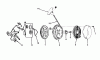 Toro 21711 - Guardian Lawnmower, 1976 (6000001-6999999) Ersatzteile REWIND STARTER NO. 590519 (MOWER MODEL NO. 21610)(ENGINE NO. TNT 100-10047)