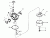 Toro 21738 - Whirlwind Lawnmower, 1978 (8000001-8999999) Ersatzteile CARBURETOR NO. 632050 (MOWER MODEL NO. 21658 AND 21738)(ENGINE NOS. TNT 100-10055B AND TNT 100-10056B)