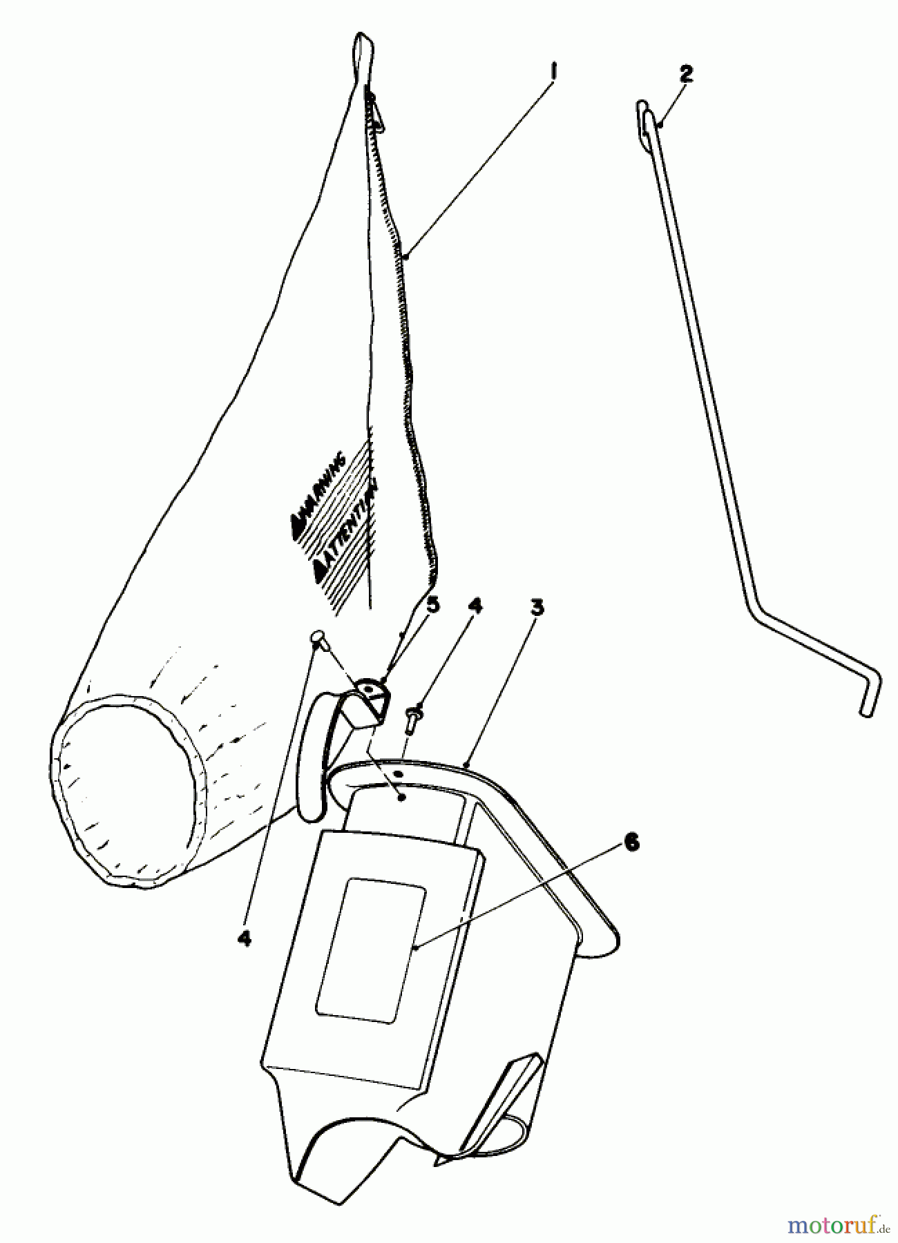 Toro Neu Mowers, Walk-Behind Seite 2 21738 - Toro Whirlwind Lawnmower, 1981 (1000001-1999999) BAGGING KIT NO. 36-8380 (OPTIONAL)
