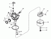 Toro 21738 - Whirlwind Lawnmower, 1982 (2000001-2999999) Ersatzteile CARBURETOR NO. 632050A