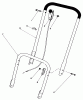 Toro 22005 - Lawnmower, 1984 (4000001-4999999) Ersatzteile HANDLE ASSEMBLY