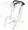 Toro 22010 - Lawnmower, 1984 (4000001-4999999) Ersatzteile HANDLE ASSEMBLY