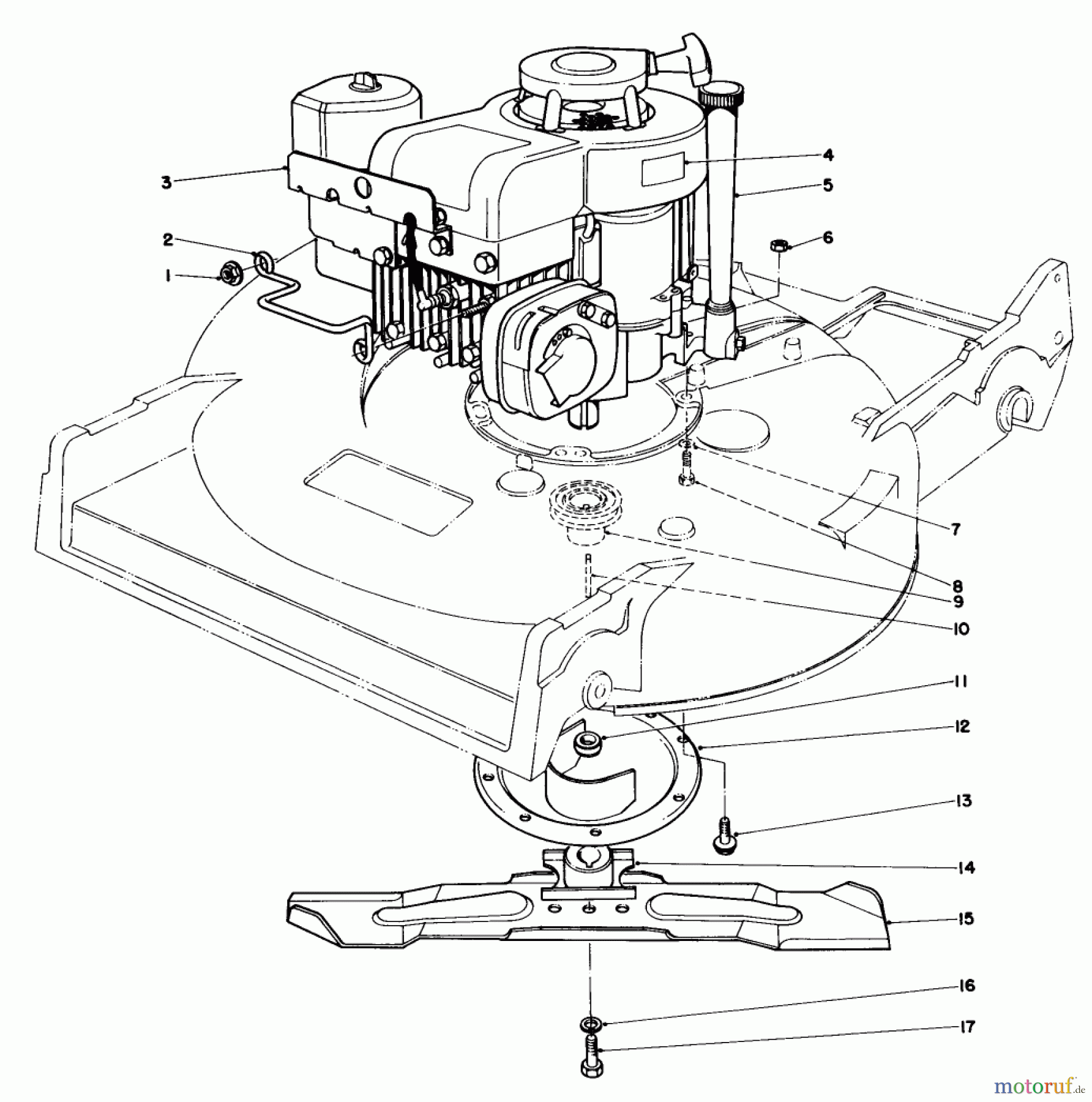 Toro Neu Mowers, Walk-Behind Seite 2 22020 - Toro Lawnmower, 1983 (3000001-3999999) ENGINE ASSEMBLY (MODELS 22015 & 22020)