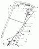 Toro 22015 - Lawnmower, 1983 (3000001-3999999) Ersatzteile HANDLE ASSEMBLY (MODEL 22020)