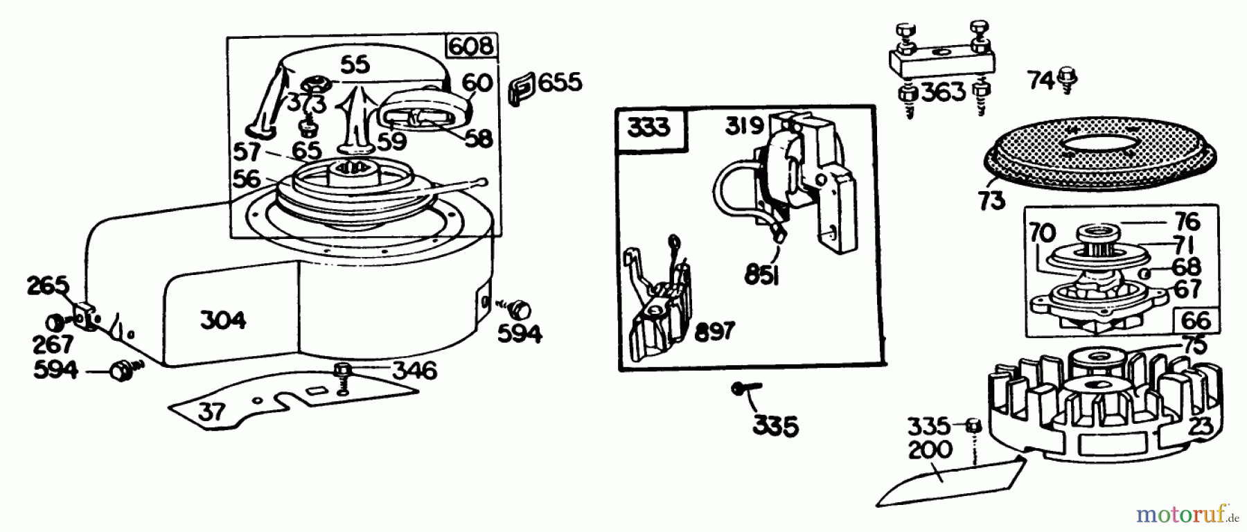  Toro Neu Mowers, Walk-Behind Seite 2 22015 - Toro Lawnmower, 1984 (4000001-4999999) ENGINE BRIGGS & STRATTON MODEL 131922-0163-01 #2